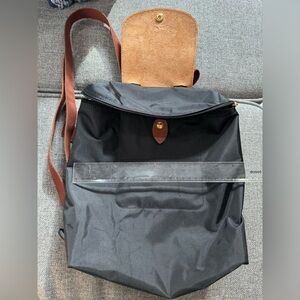 Longchamp black backpack